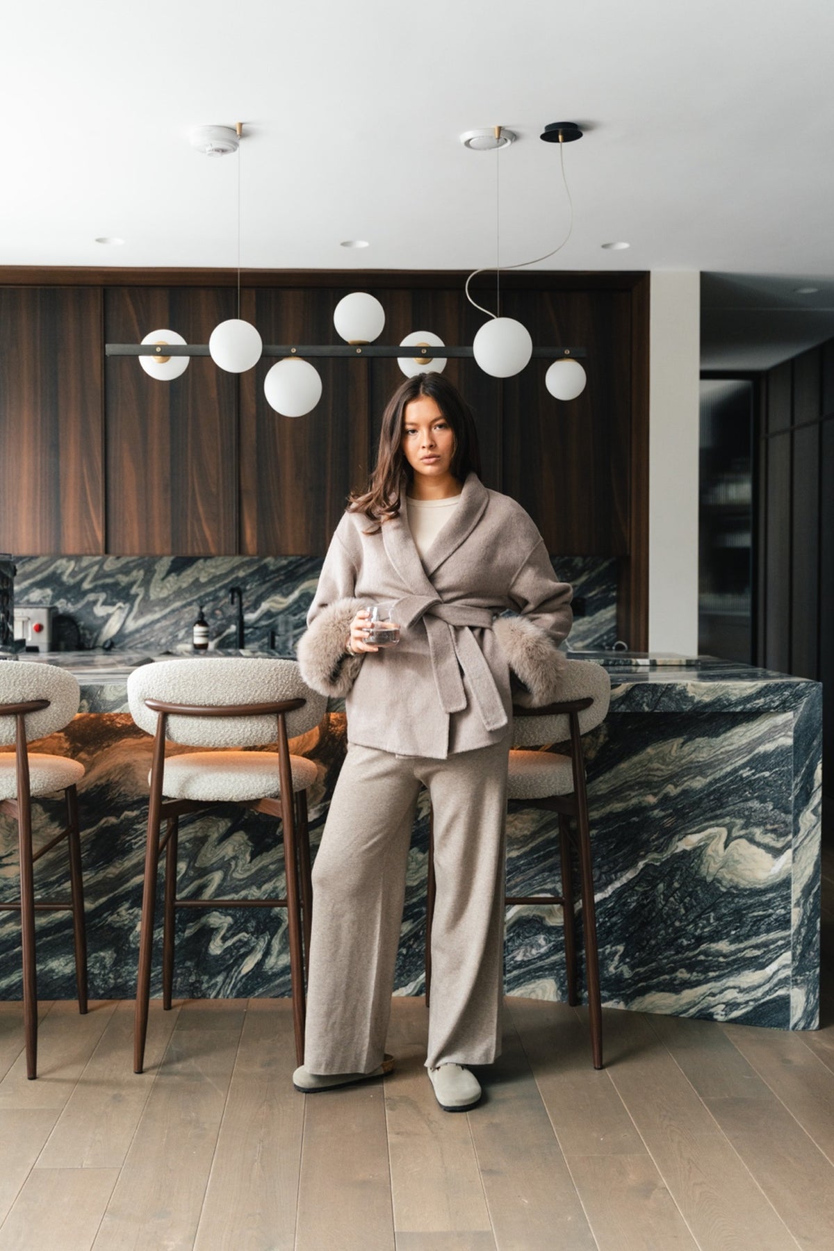 Chelsea Short Coat - Taupe