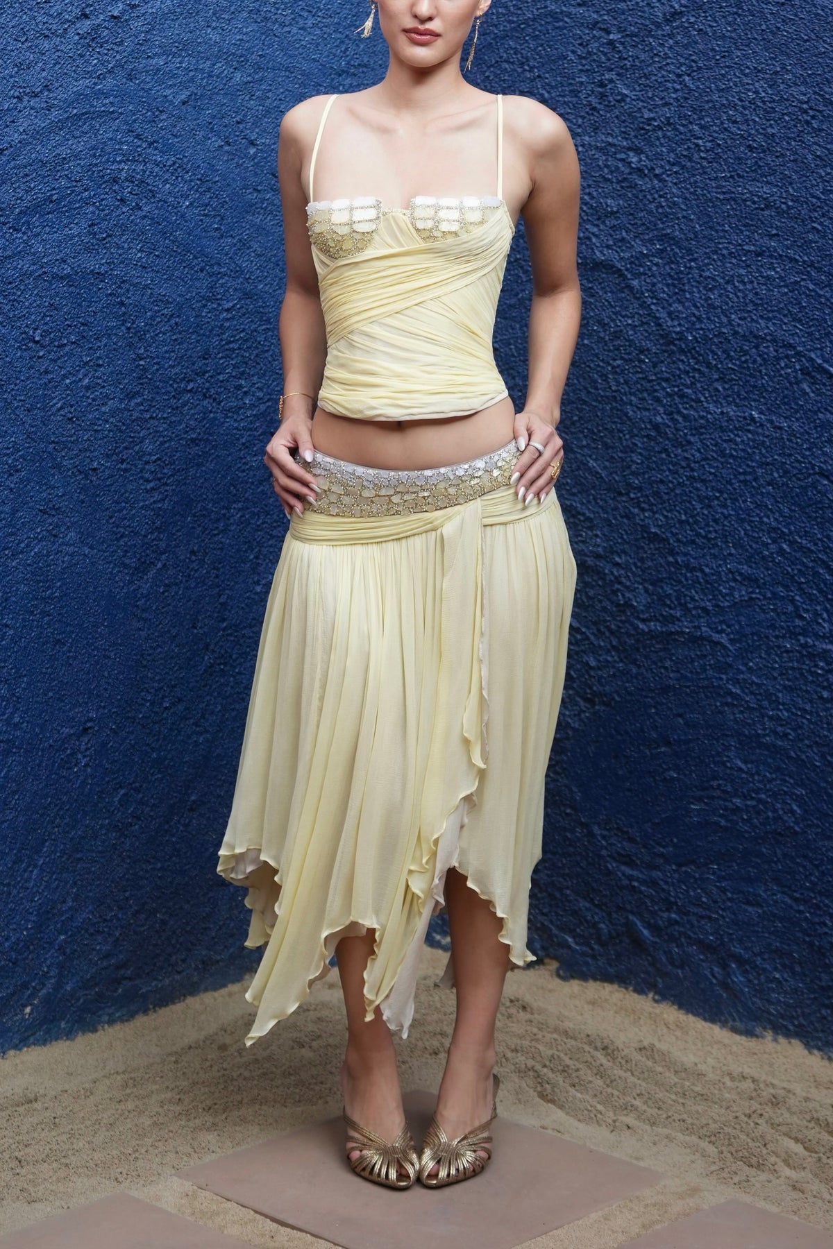 Jupe Midi Sarina Jaune