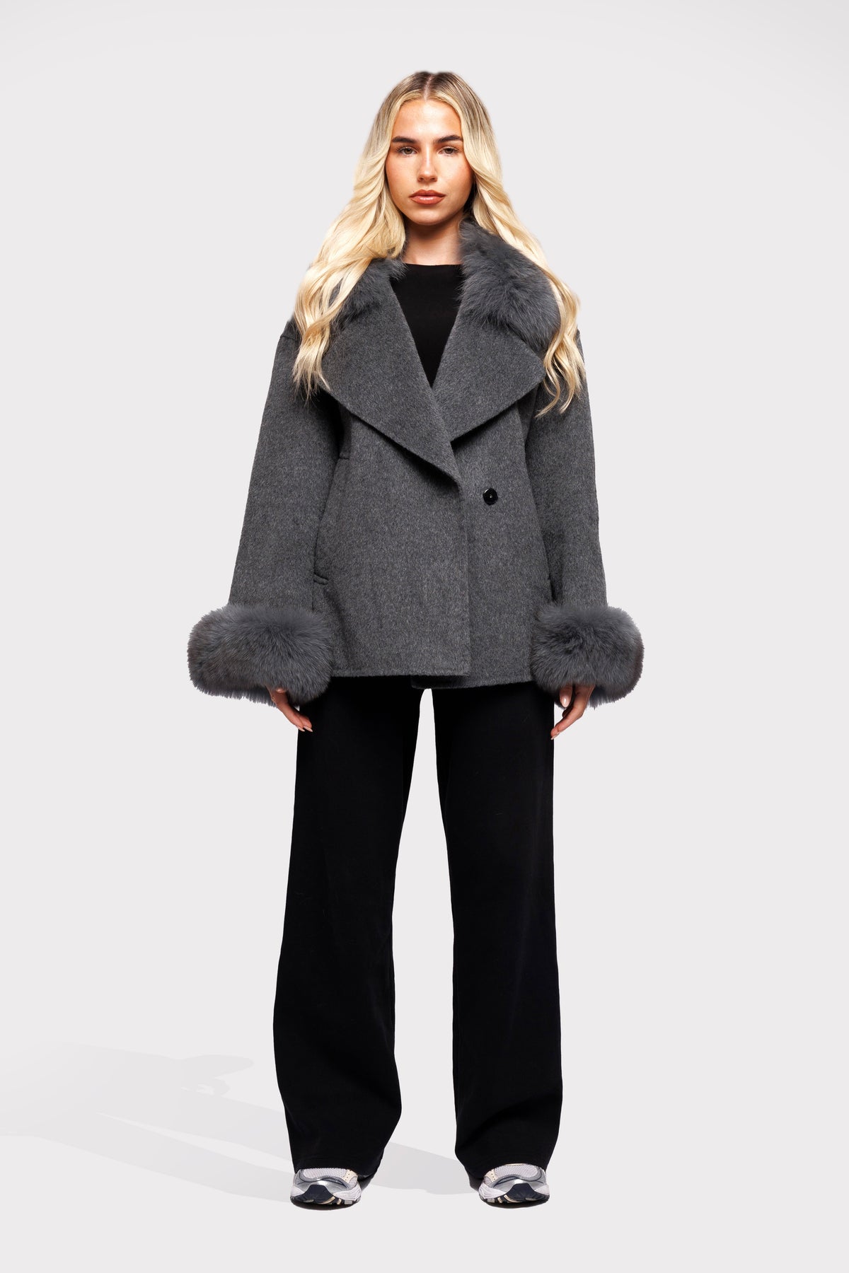Claridges Short Coat - Grigio Antracite
