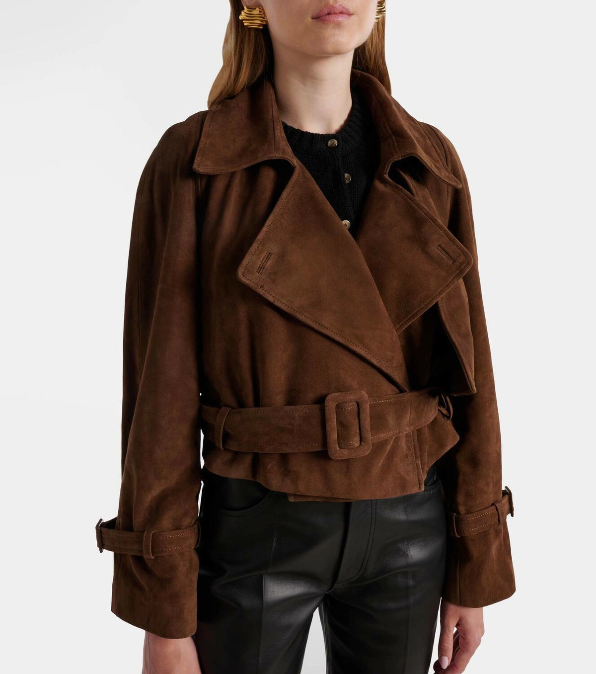 Veste Sculpt en Daim