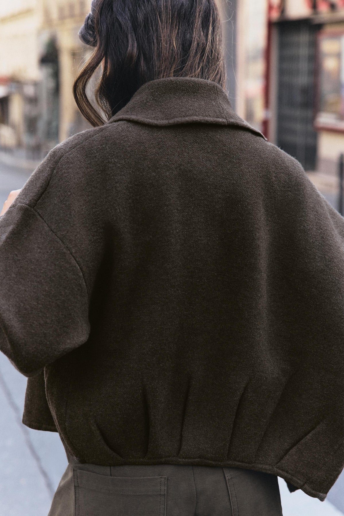 Gilet en maille ouvert