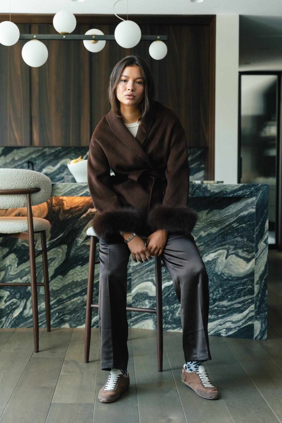 Chelsea Short Coat - Marrone Scuro