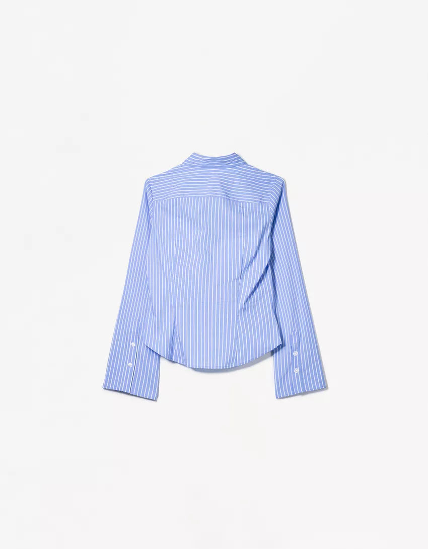 Chemise ajustée à manches évasées