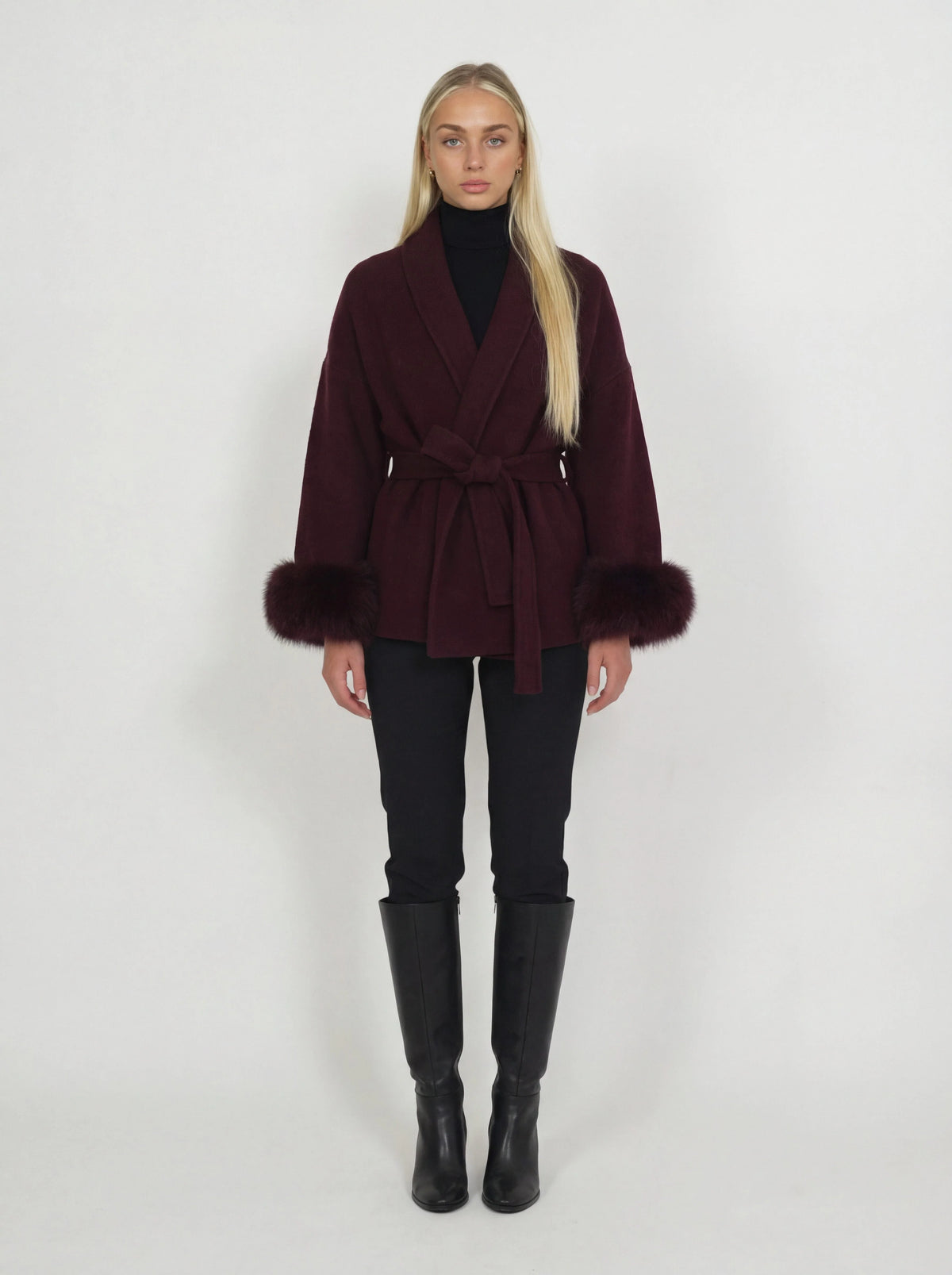 Manteau Caché-Cœur en Fourrure Sienna