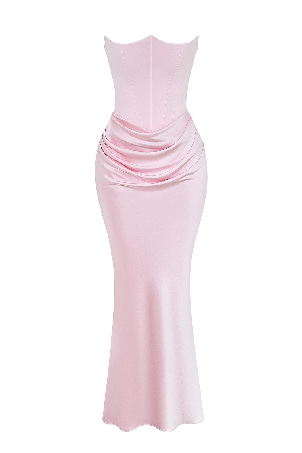 Robe longue corset bustier