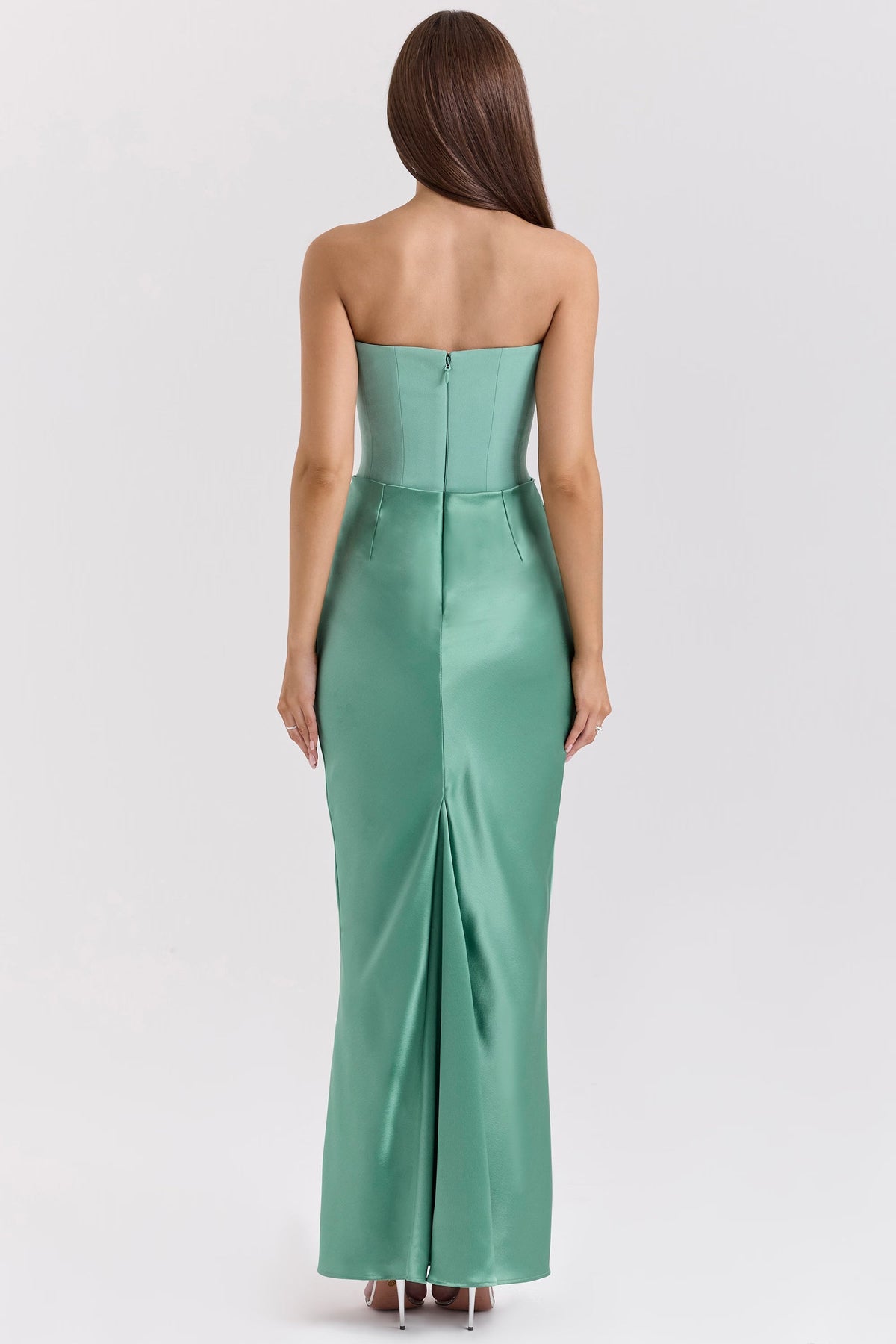 Robe longue corset bustier