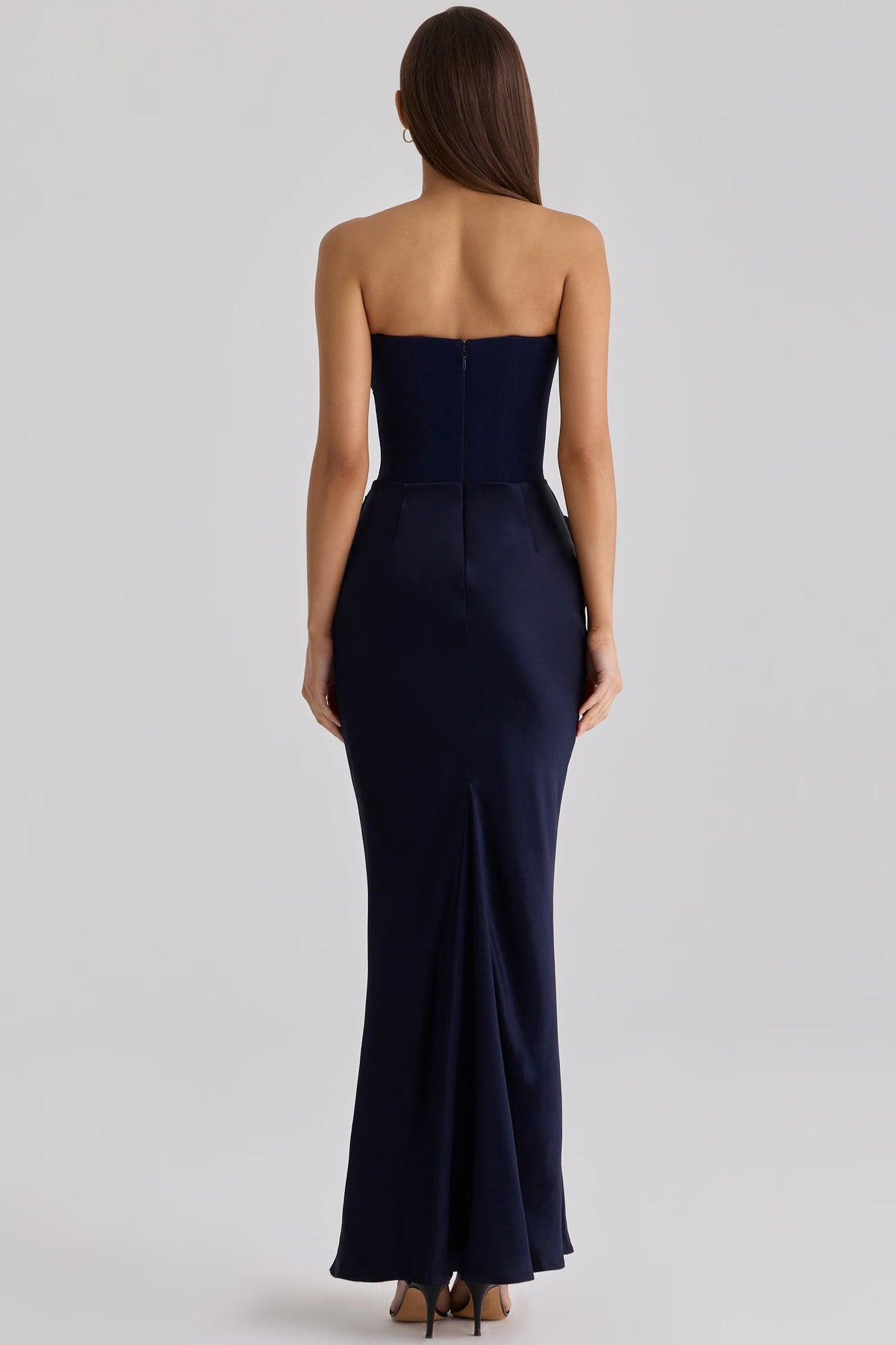 Robe longue corset bustier