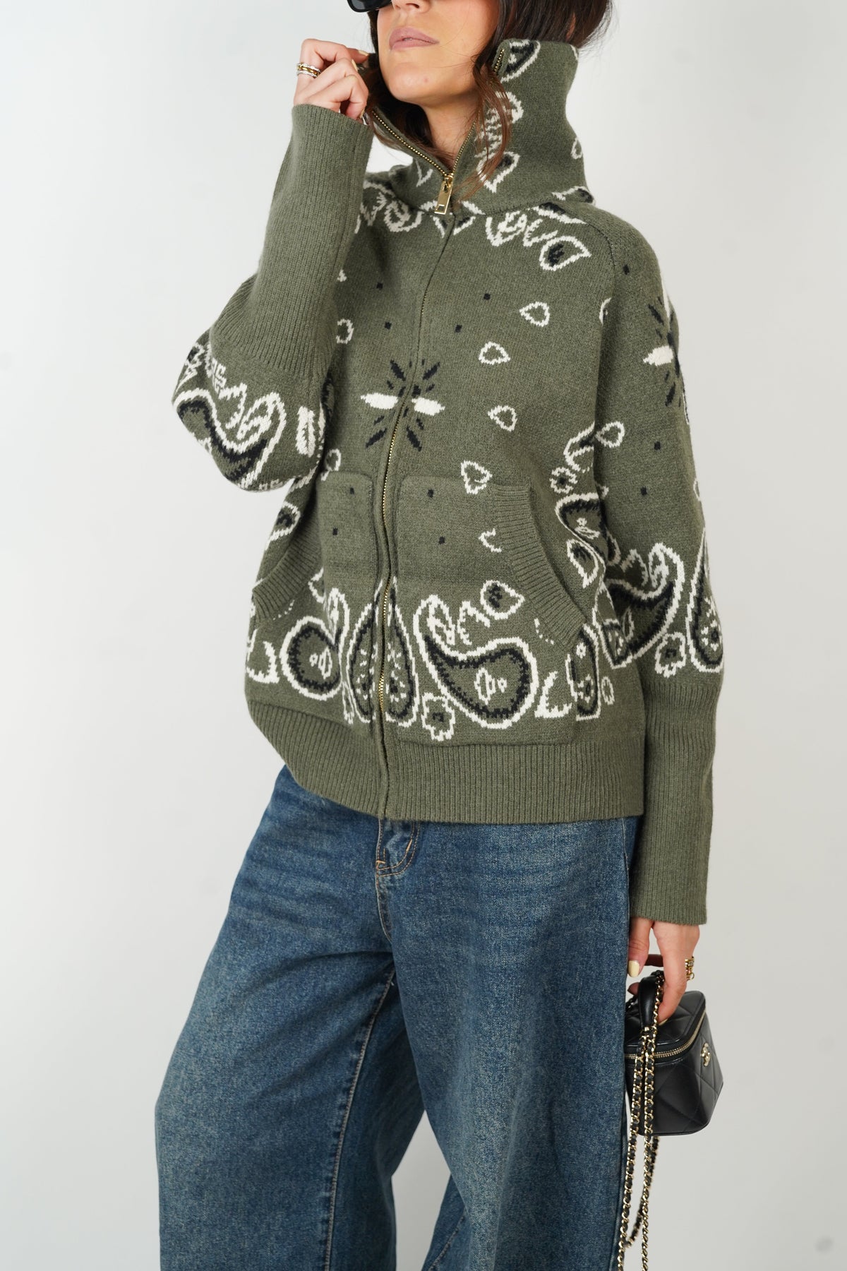 Gilet Carla Bandana - Kaki