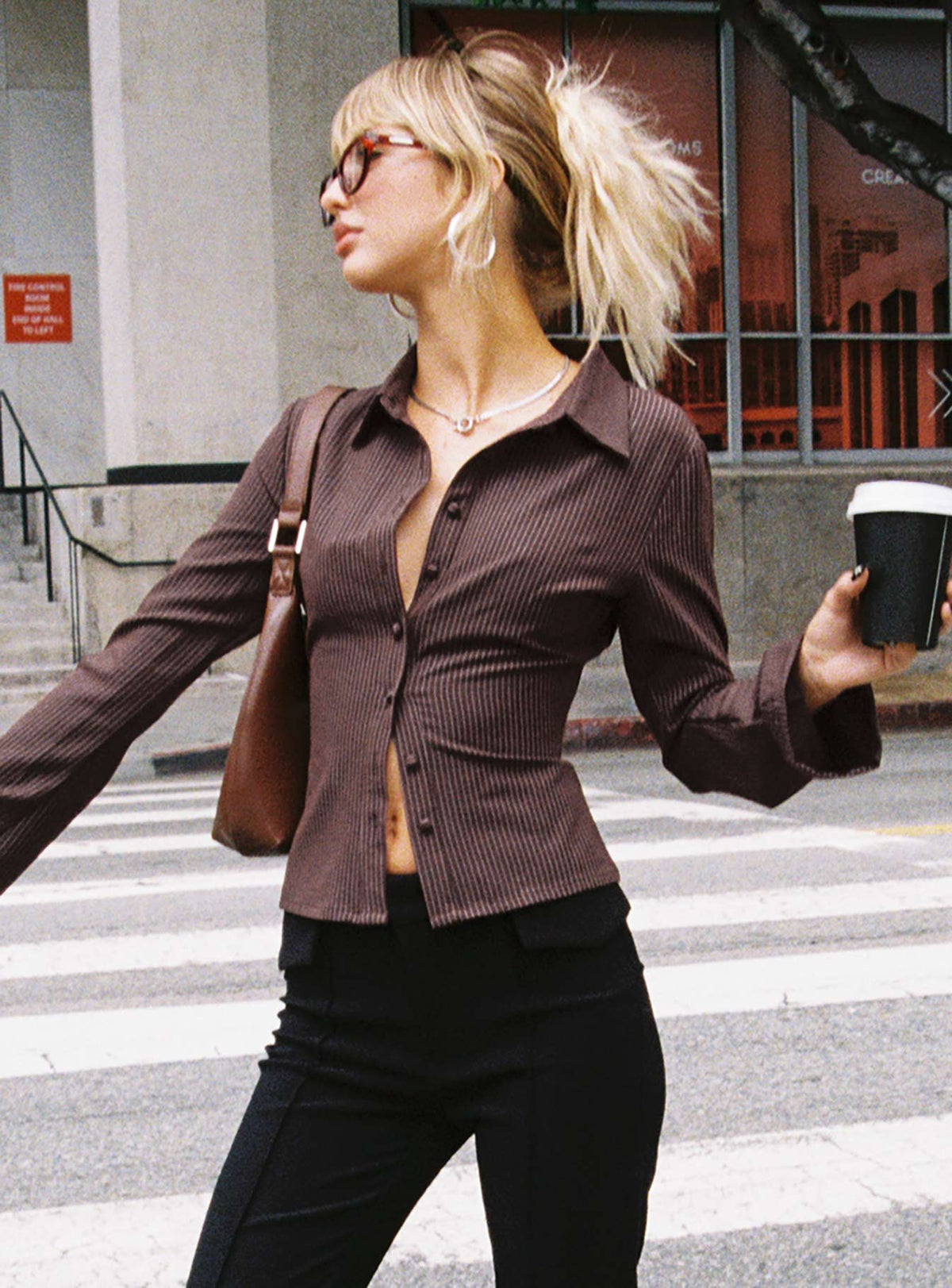 Chemisier Jess Pinstripe