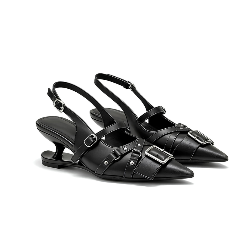 Sandale Slingback Talon Sculptural Amarea