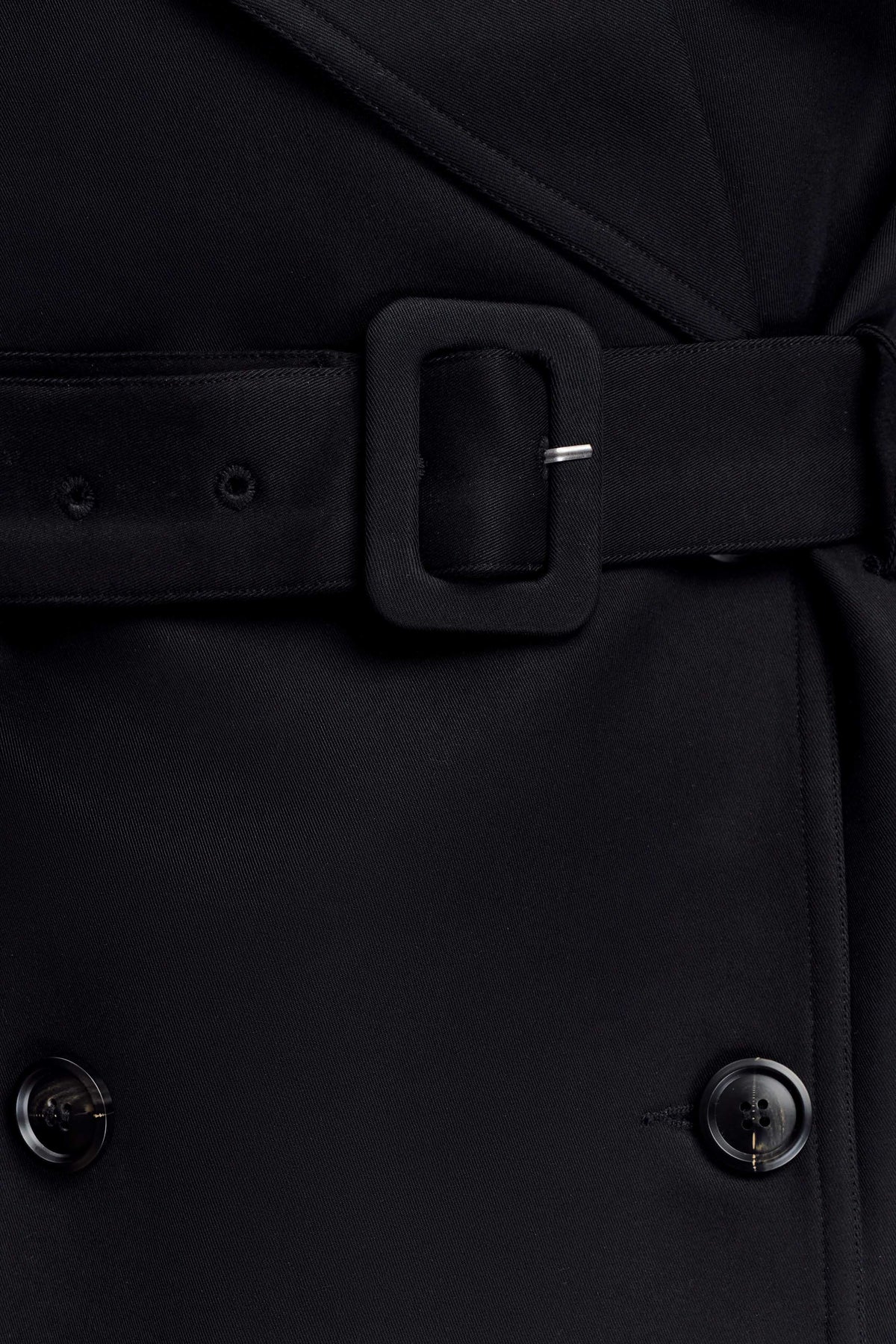 Alden Short Trench Jacket - Nero