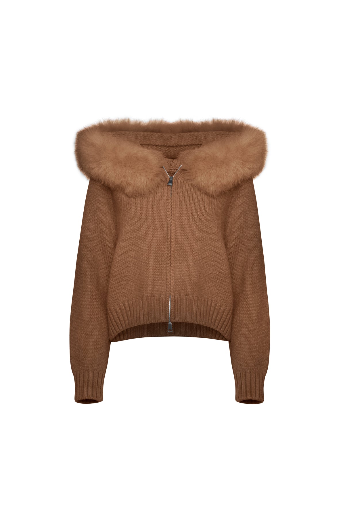 Cannes Zip Cardigan - Cioccolato