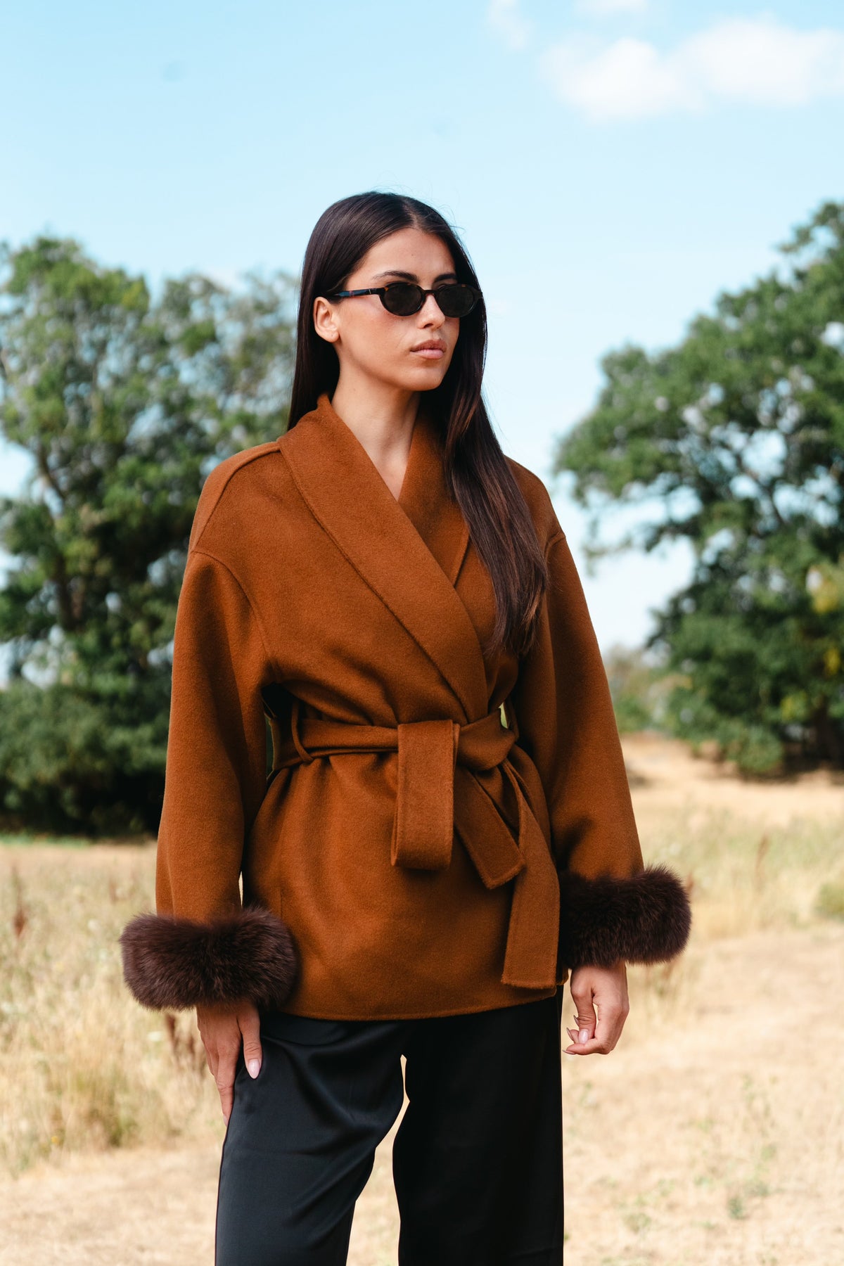 Chelsea Short Coat - Cammello