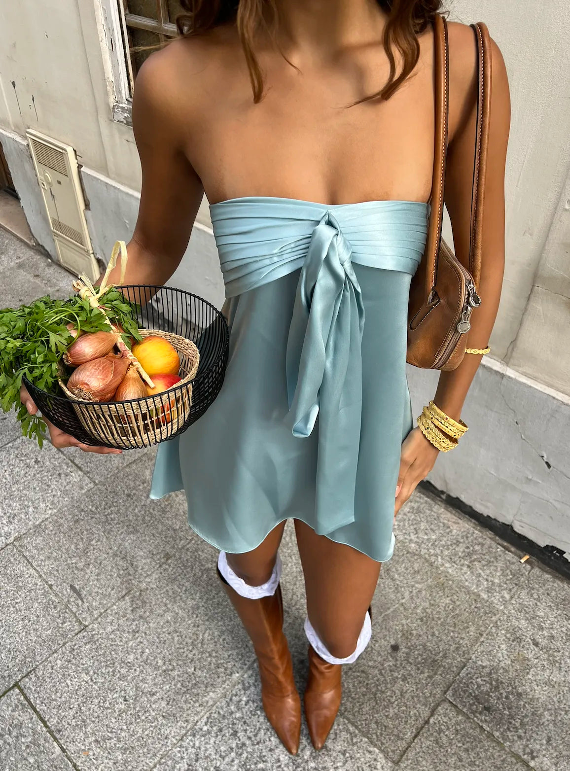 Robe Courte en Soie Silk Box