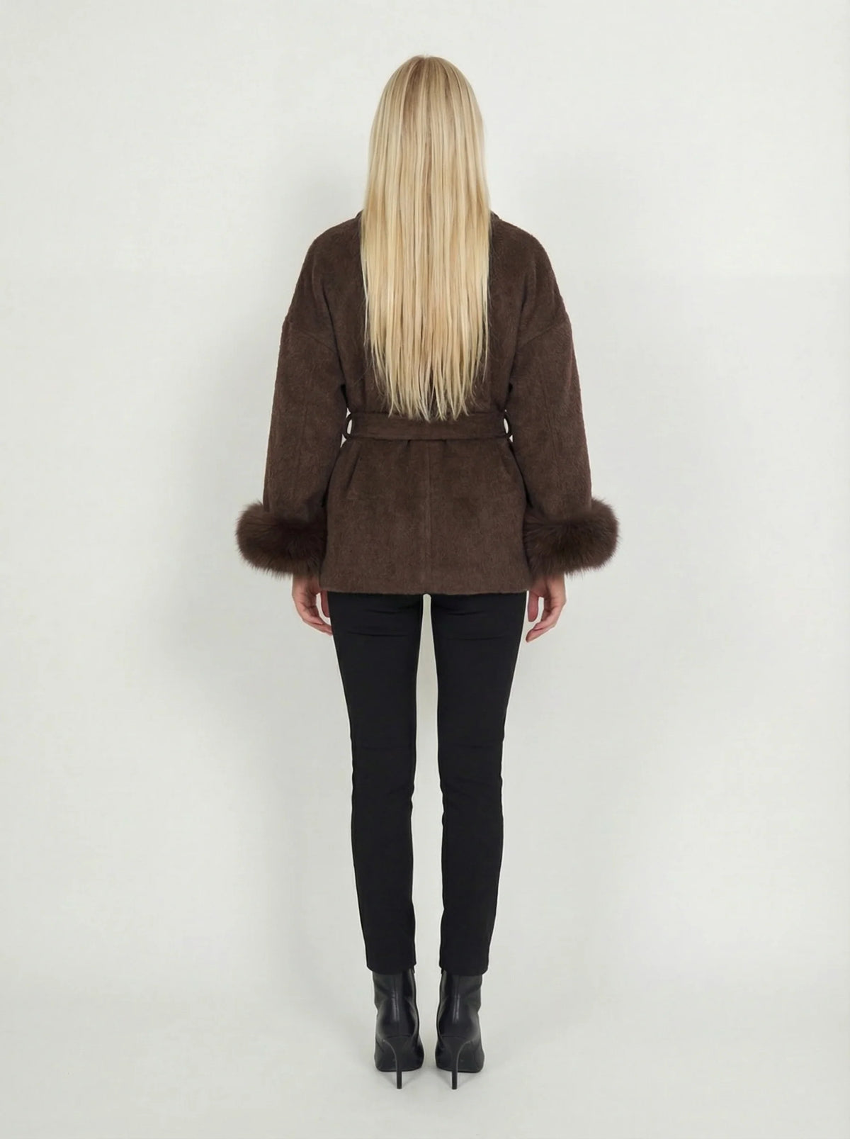 Manteau Caché-Cœur en Fourrure Sienna
