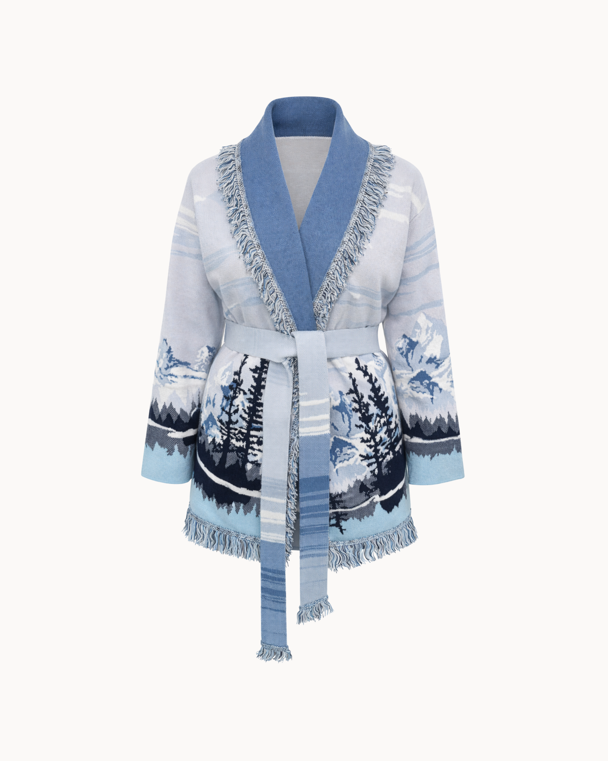 Montana Knit Coat - Blu Ghiaccio