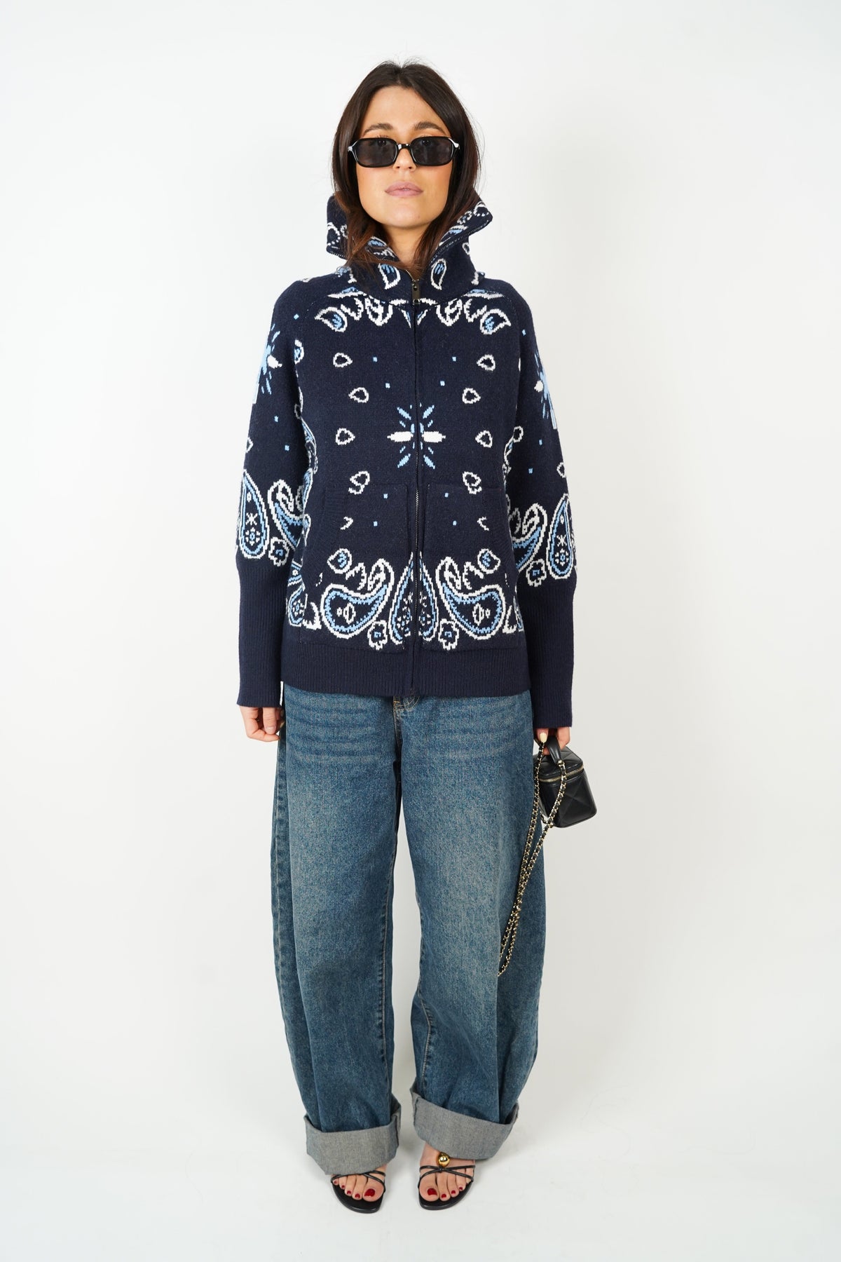 Gilet Carla Bandana - Blu Navy