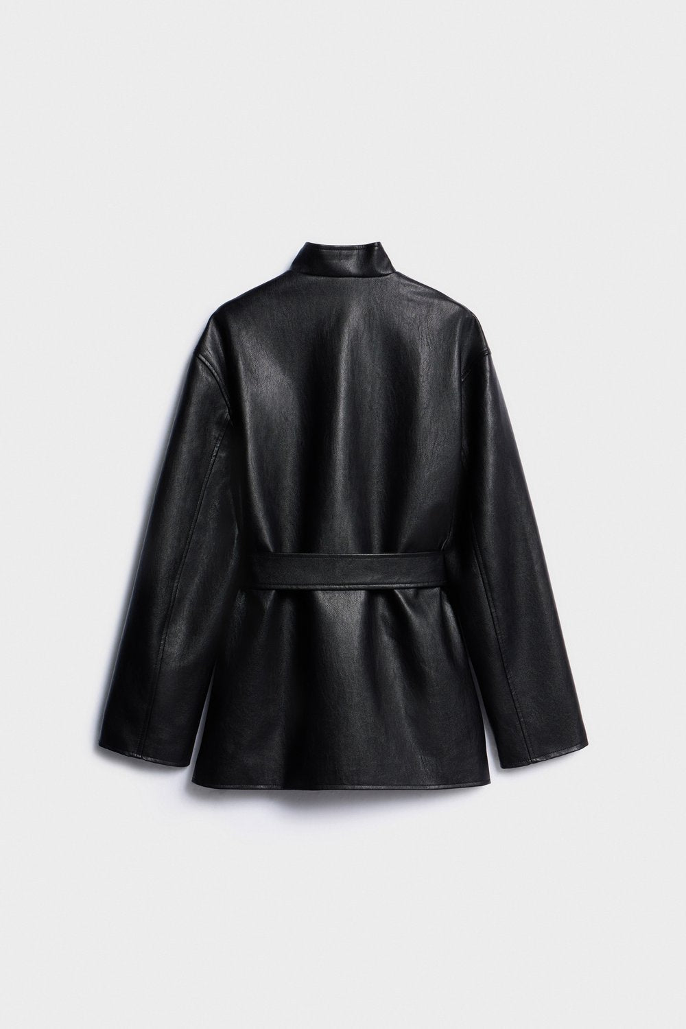Giacca Effetto Pelle - Nero