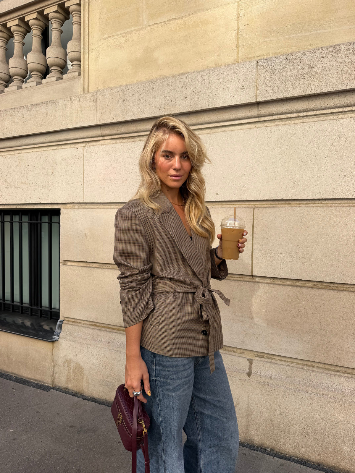 Ella Plaid Blazer
