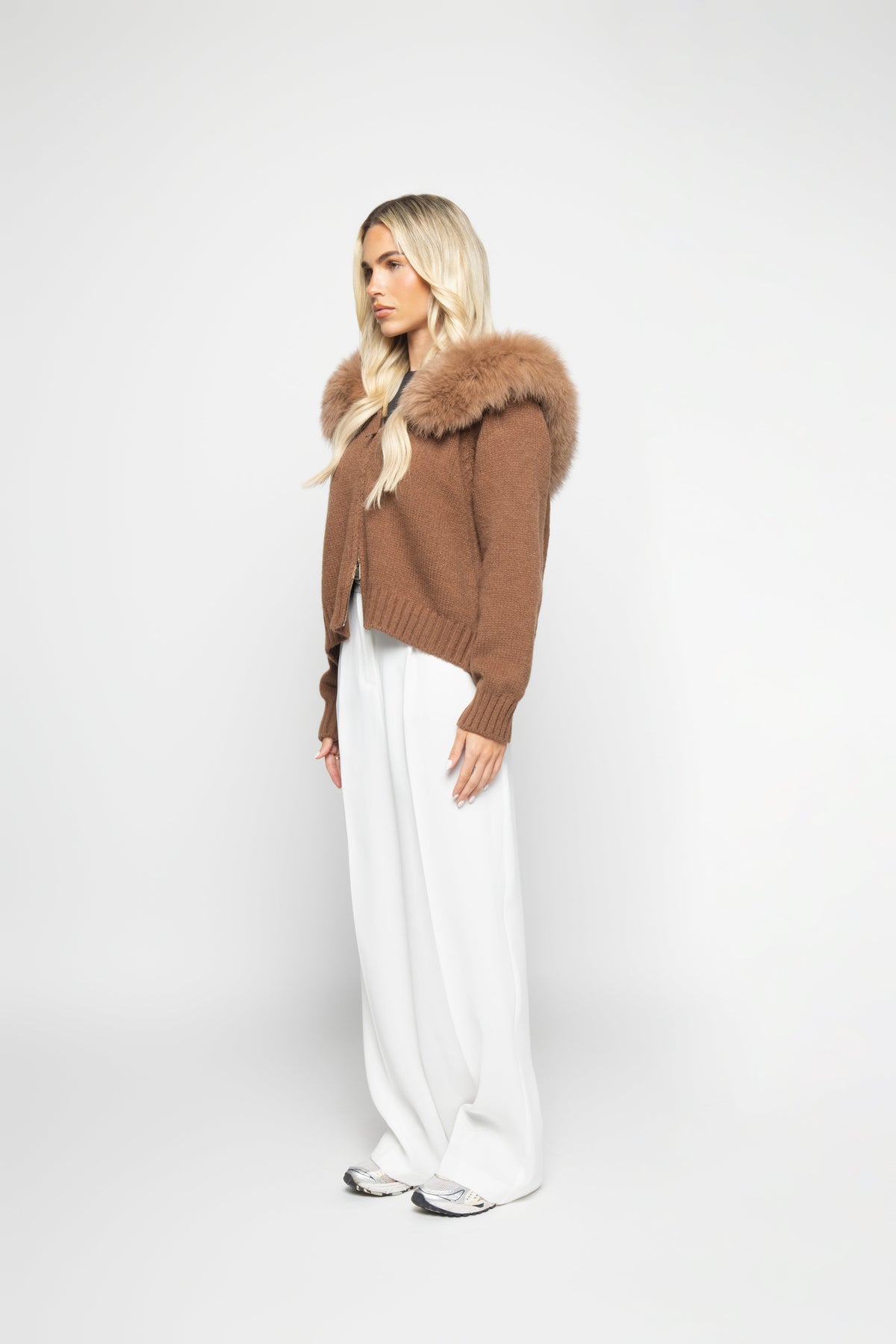 Cannes Zip Cardigan - Cioccolato