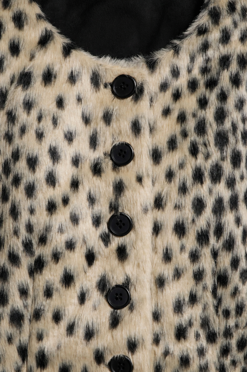 Blazer Effet Fourrure Léopard