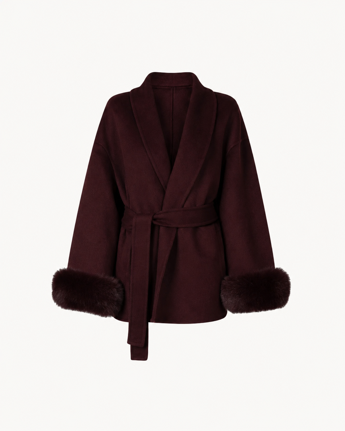 Manteau Caché-Cœur en Fourrure Sienna