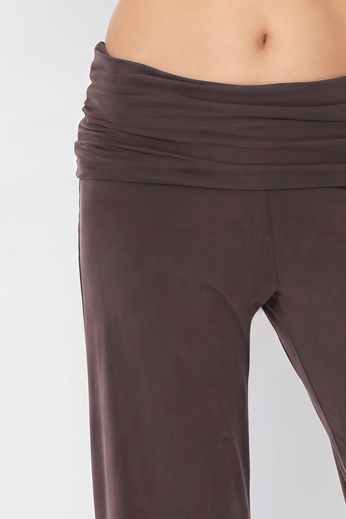 Kylie Fold Over Trousers - Cacao