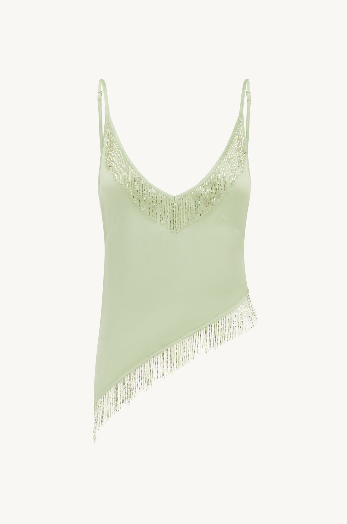 Marcia Beaded Top - Verde Salvia