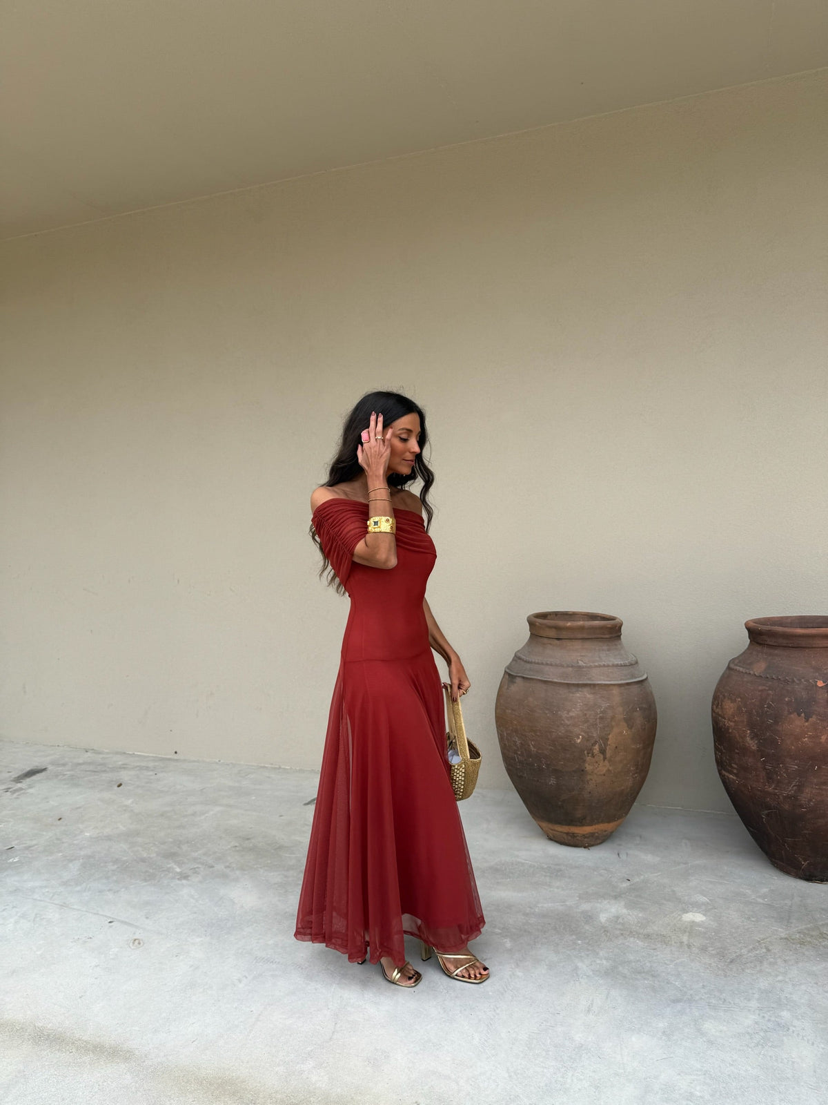Toledo Dress - Terracotta
