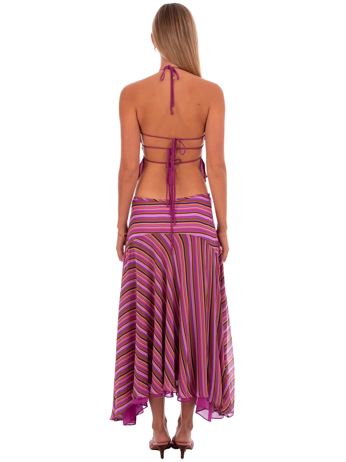 Heidi Midi Skirt - Plum