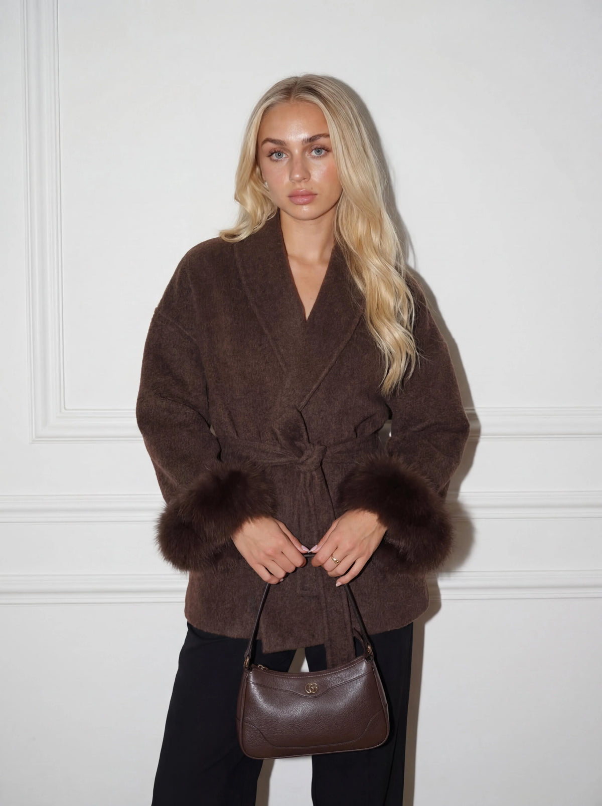 Manteau Caché-Cœur en Fourrure Sienna