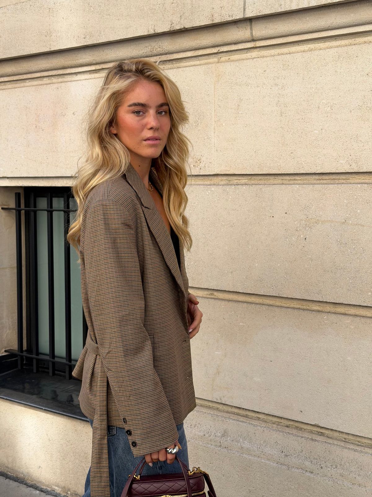 Ella Plaid Blazer