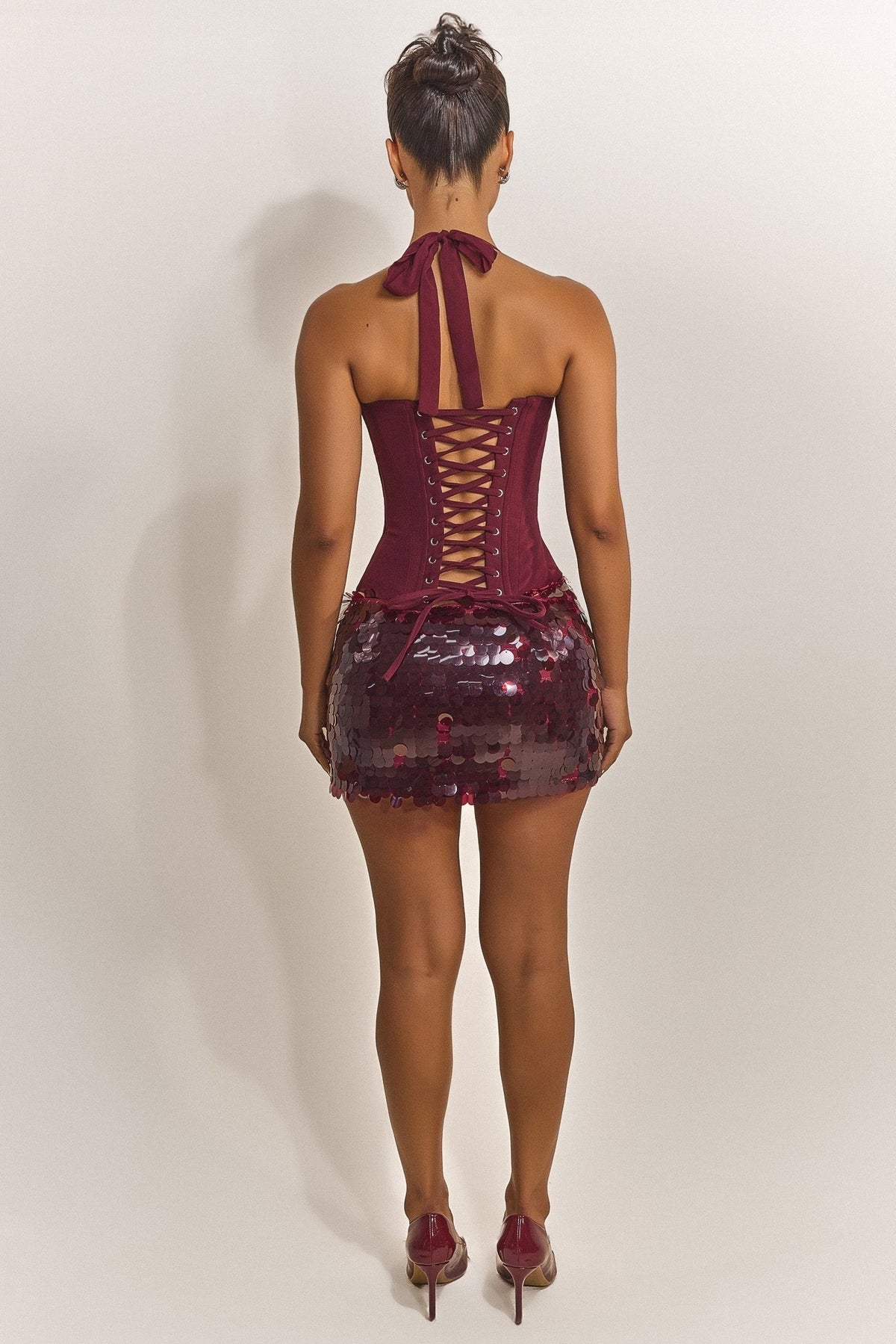 Shimmi Skirt - Rosso