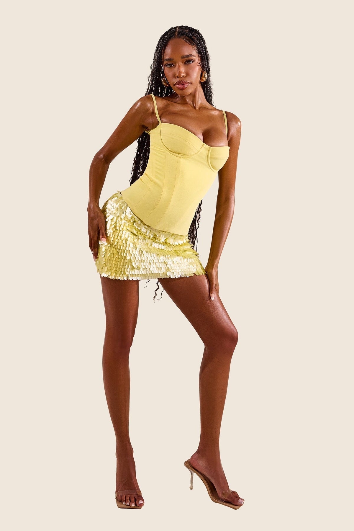 Shimmi Skirt - Limone