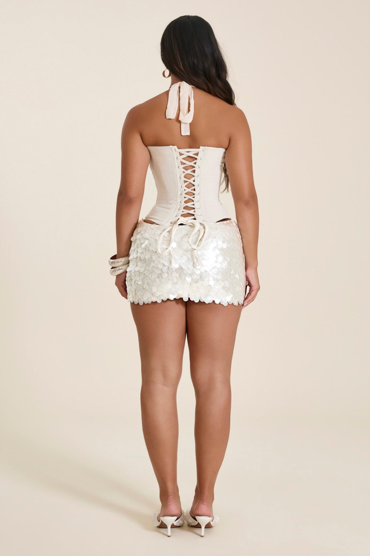 Shimmi Skirt - Perla Crema
