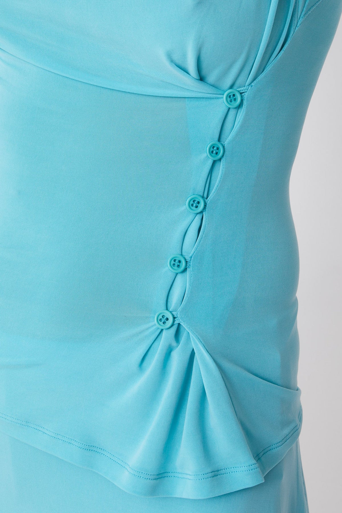 Kylie Button Top - Acqua