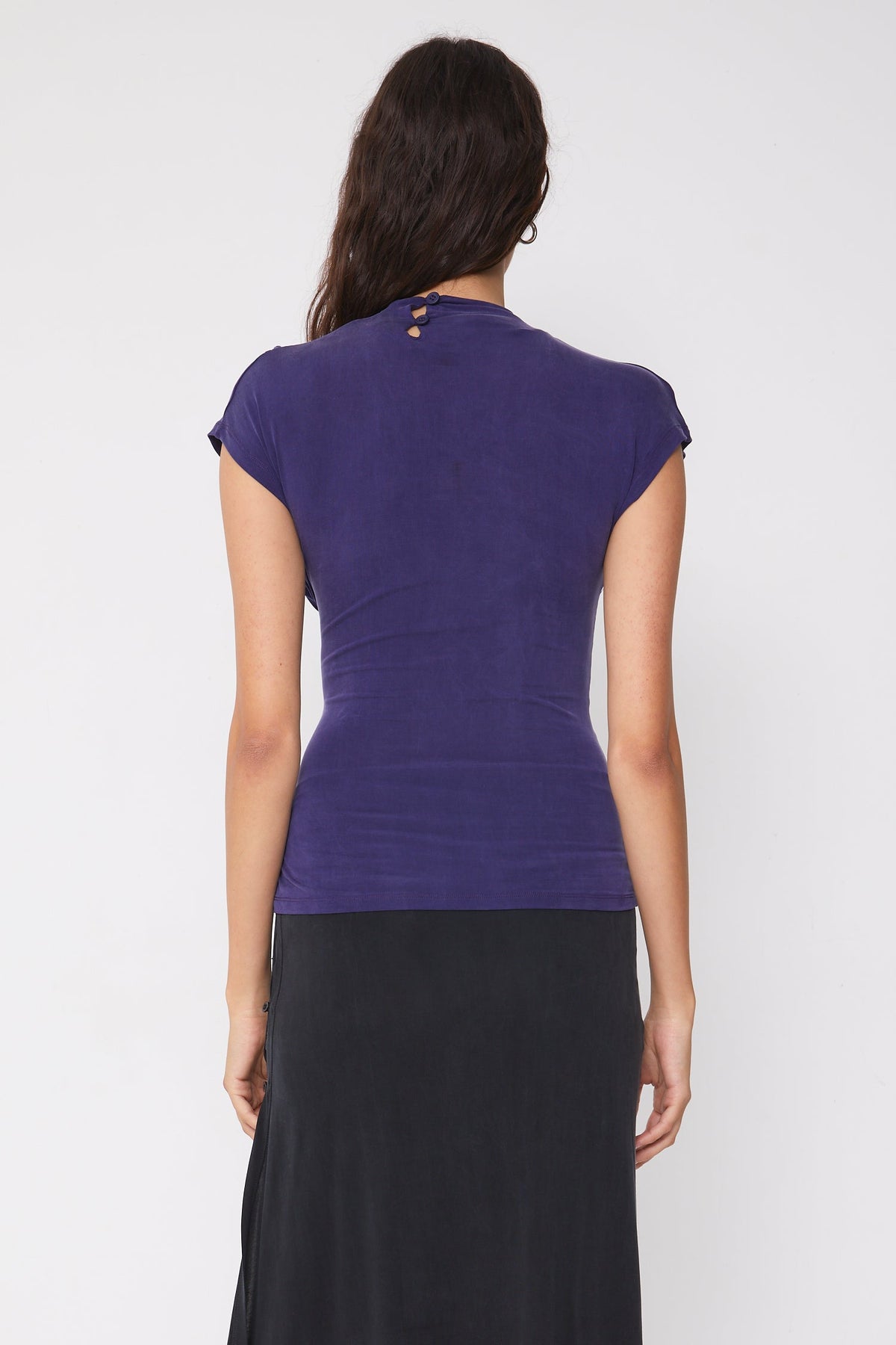 Kylie Button Top - Melanzana