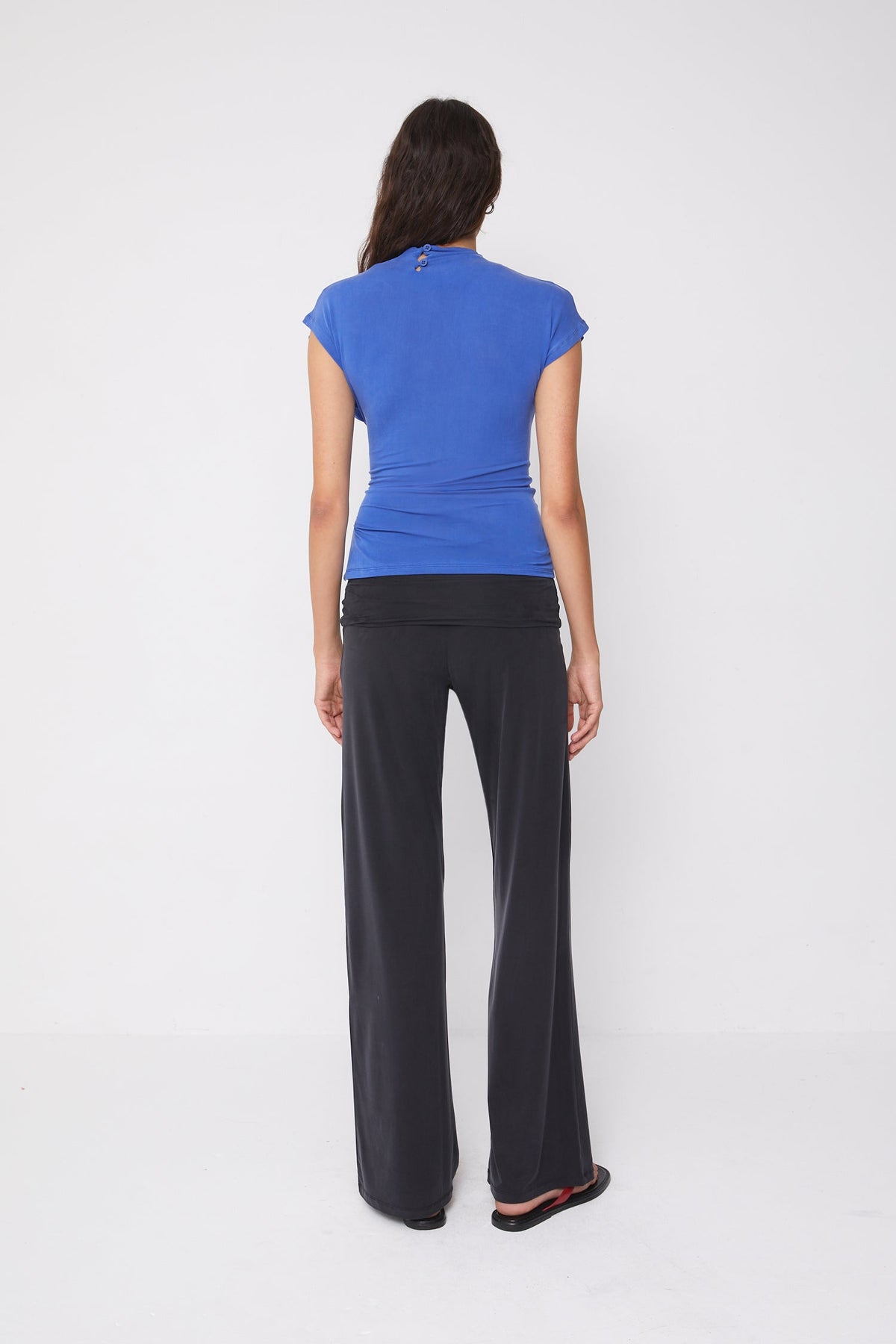 Kylie Button Top - Lapislazzuli