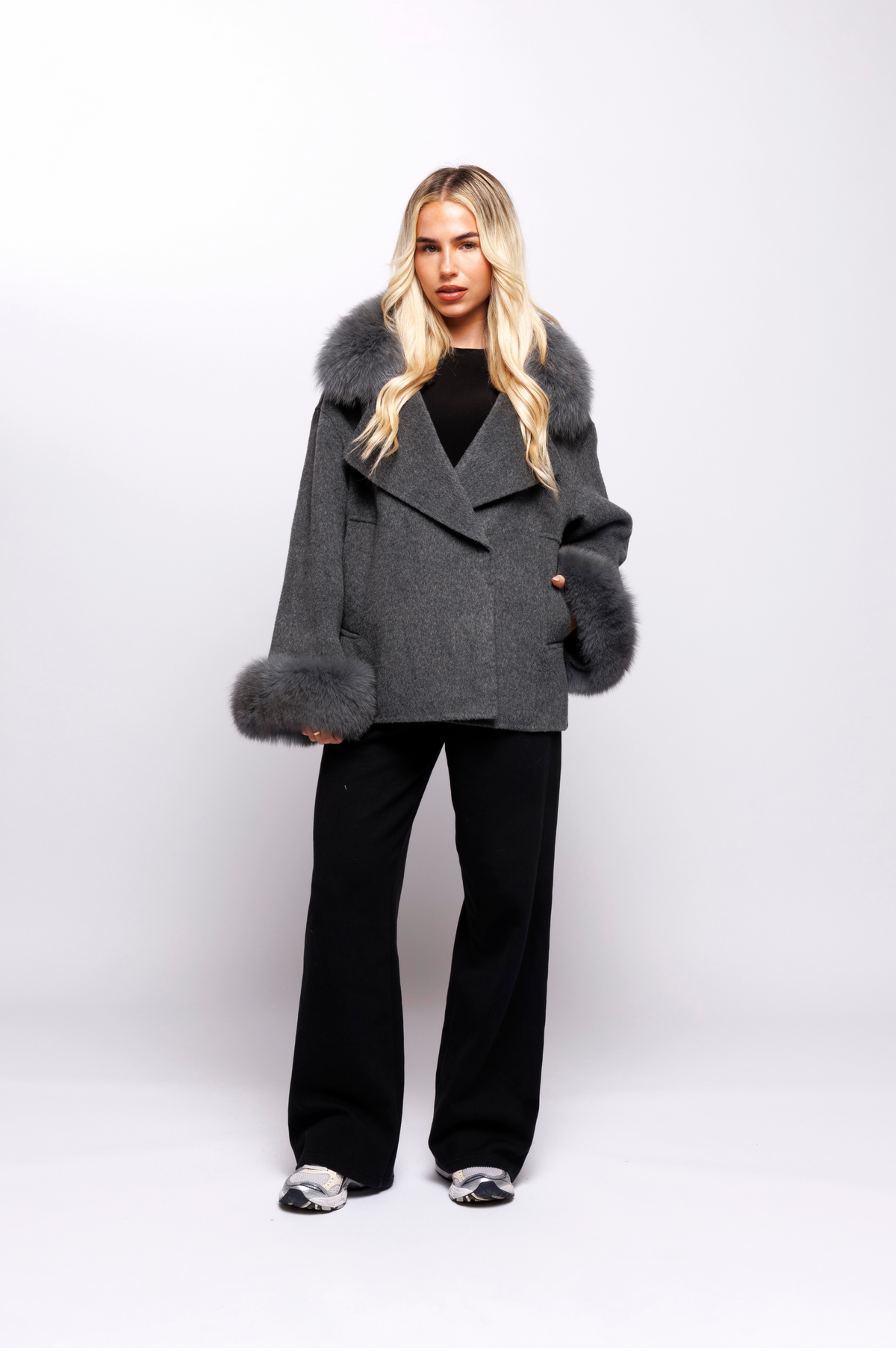 Claridges Short Coat - Grigio Antracite