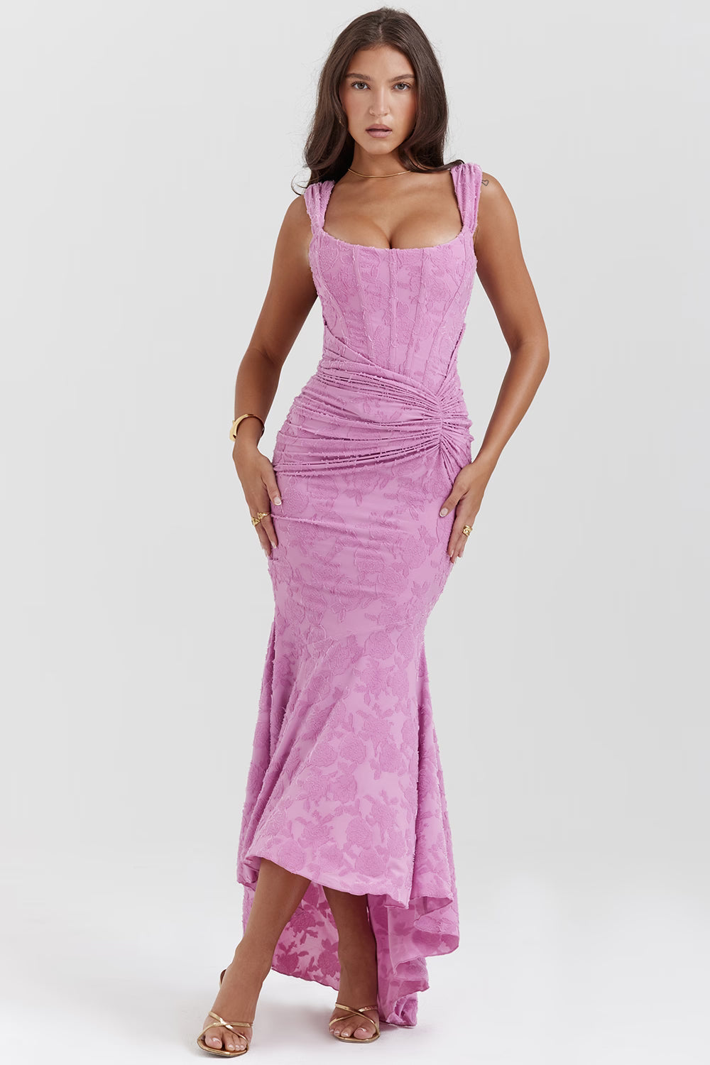Robe longue Bell fleurie