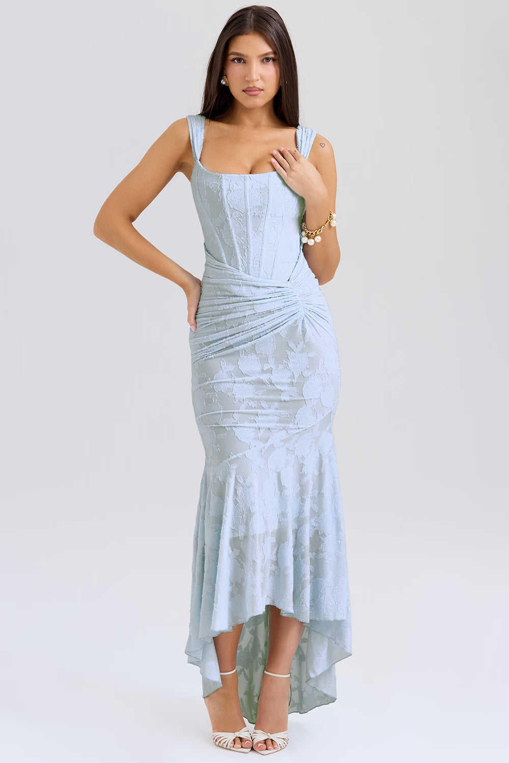 Robe longue Bell fleurie