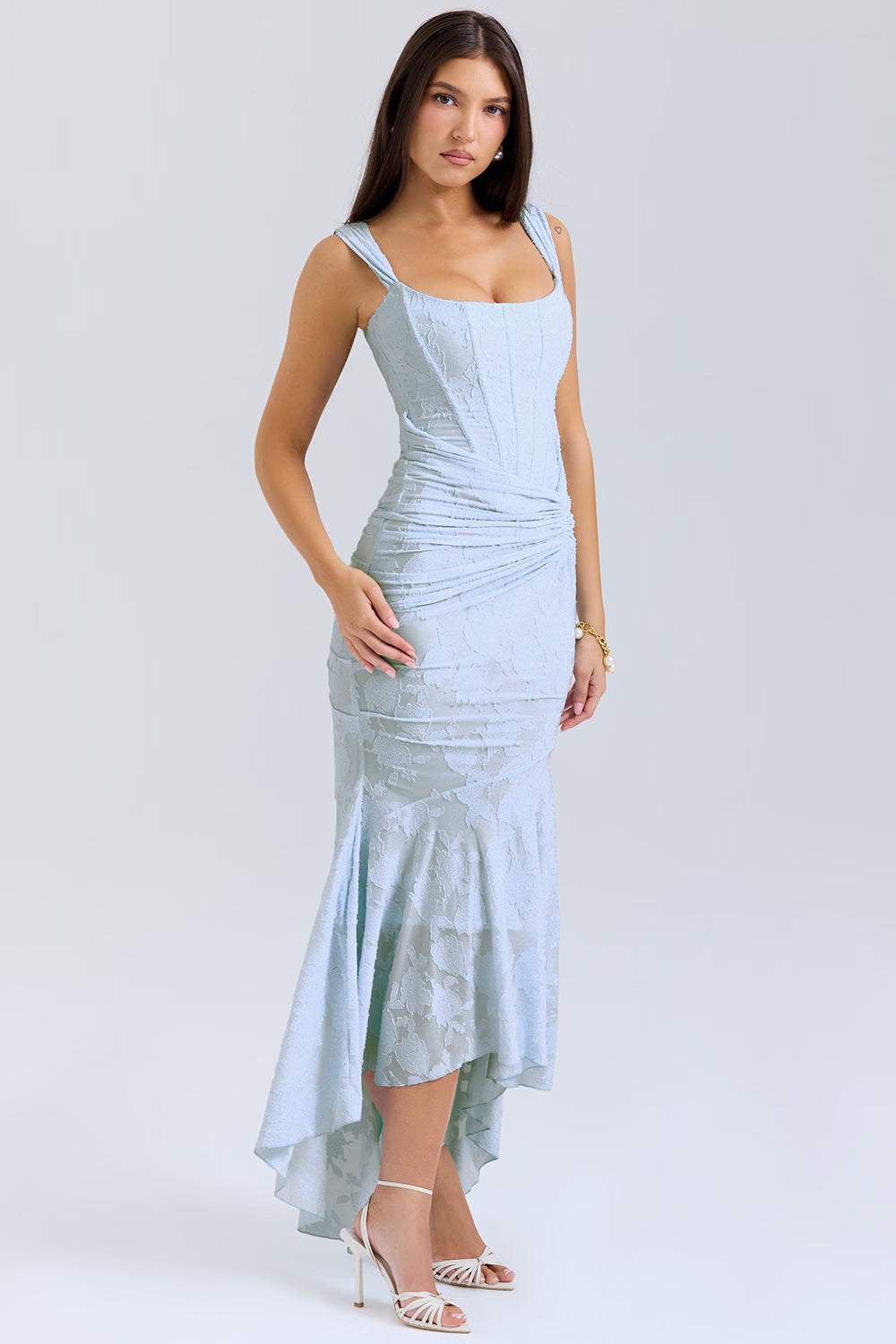 Robe longue Bell fleurie