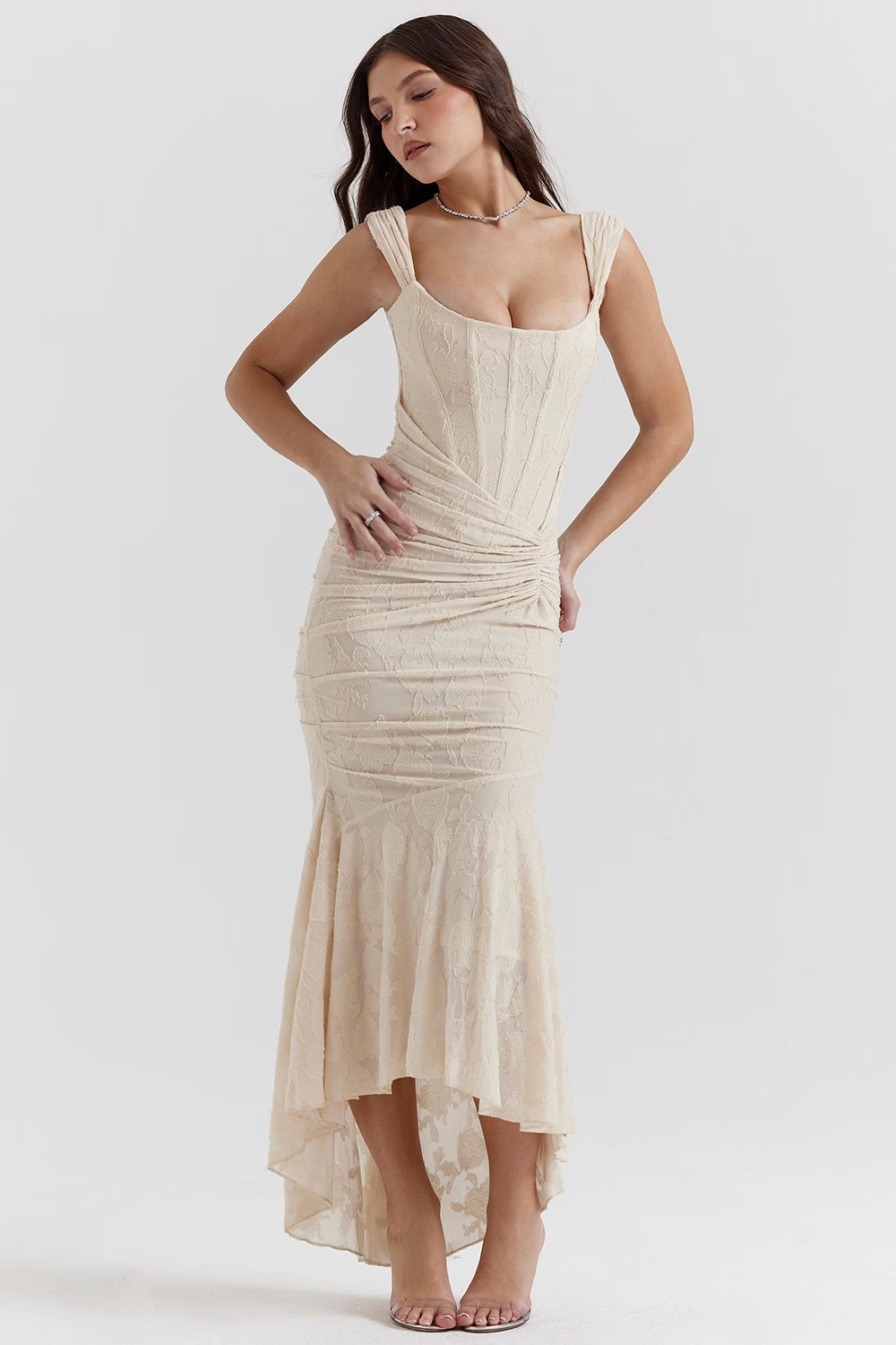 Robe longue Bell fleurie