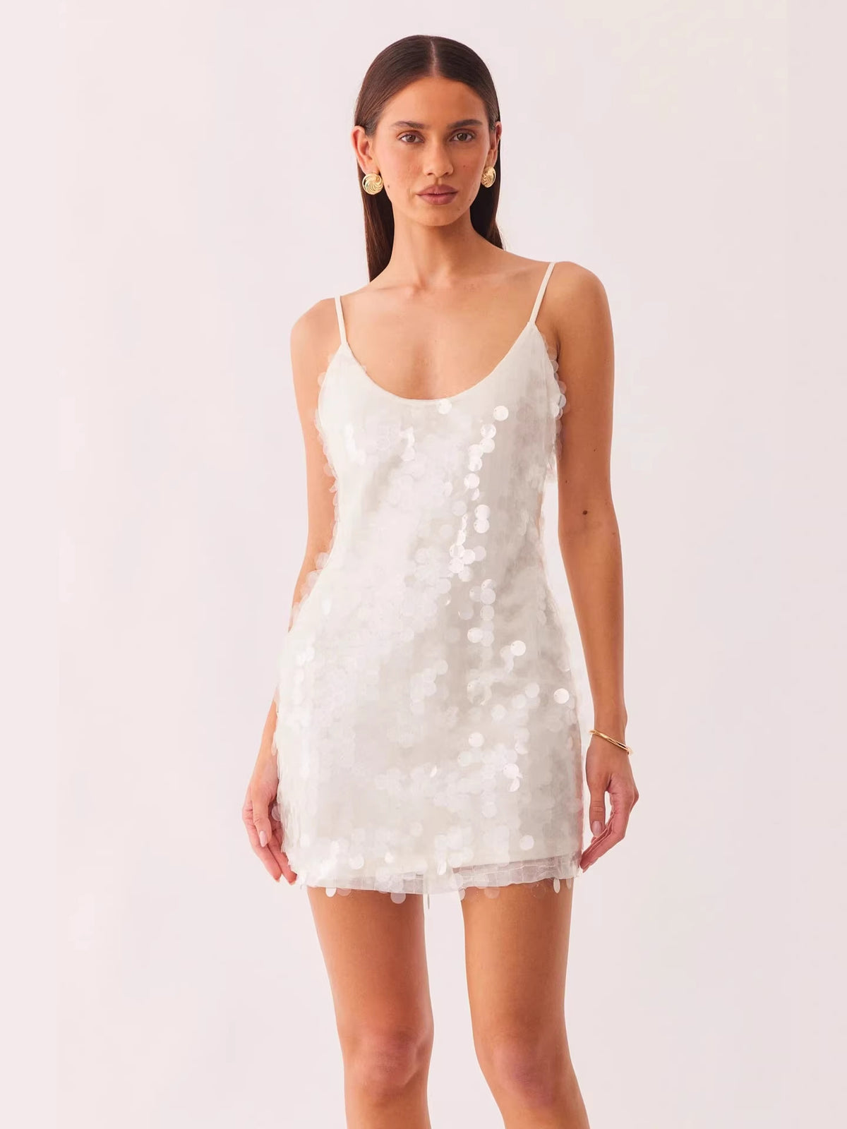 Béatrice – Robe Courte à Paillettes