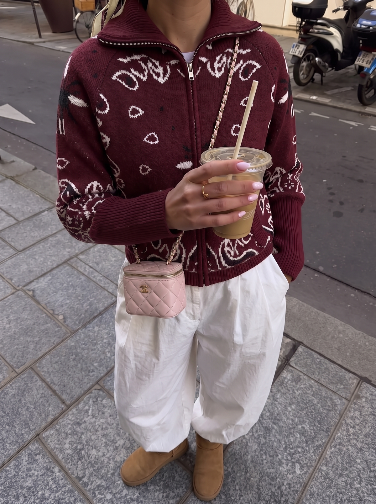 Gilet Carla Bandana - Bordeaux