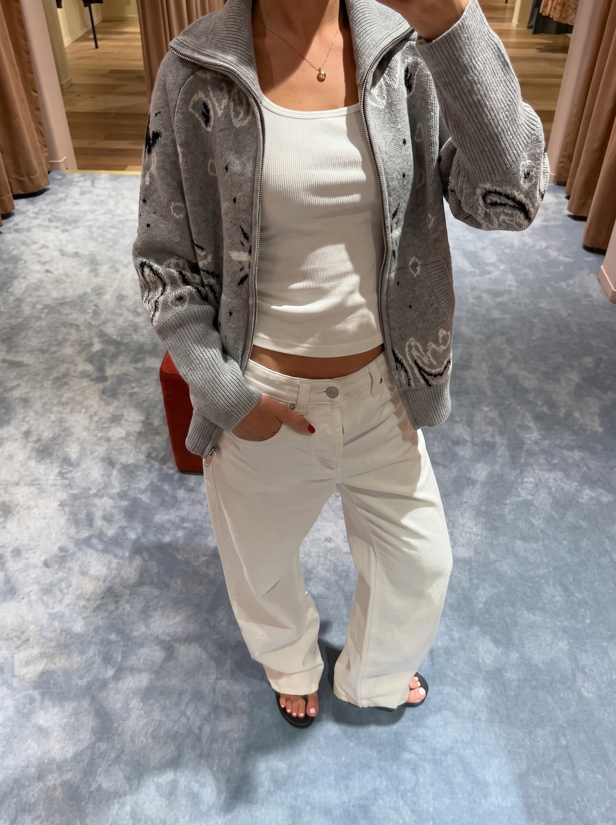 Gilet Carla Bandana - Grigio