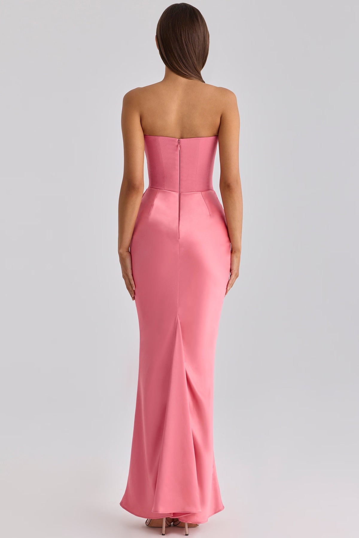Robe longue corset bustier