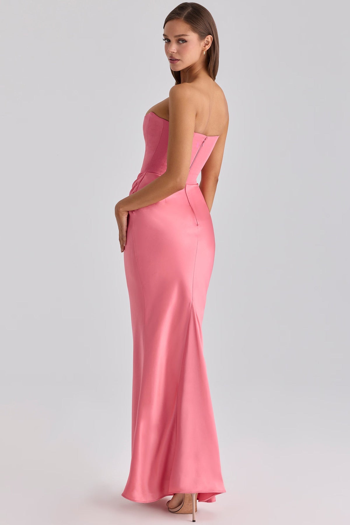 Robe longue corset bustier
