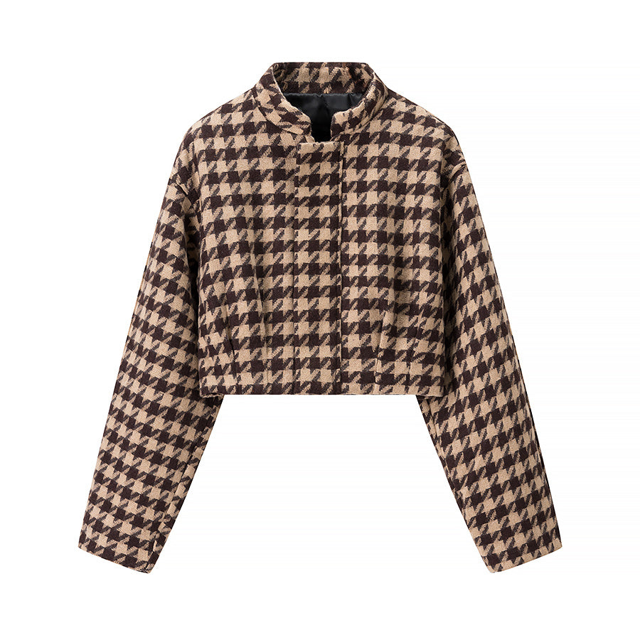 Isabella Conjunto Pied de Poule - Marrone