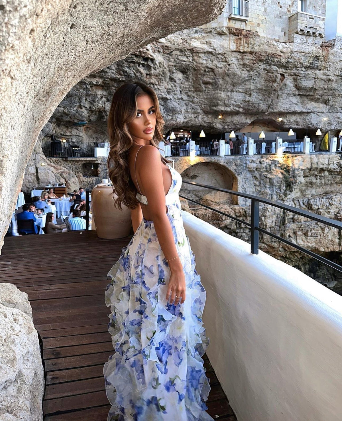 Robe longue Santorin